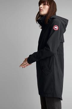 Chamarras Canada Goose Mujer Mexico - Avery Rompevientos Negros FO5492736